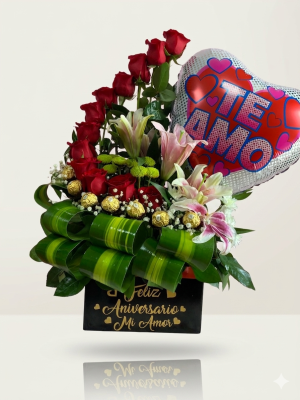 Amor-Aniversario-Box encanto de rosas