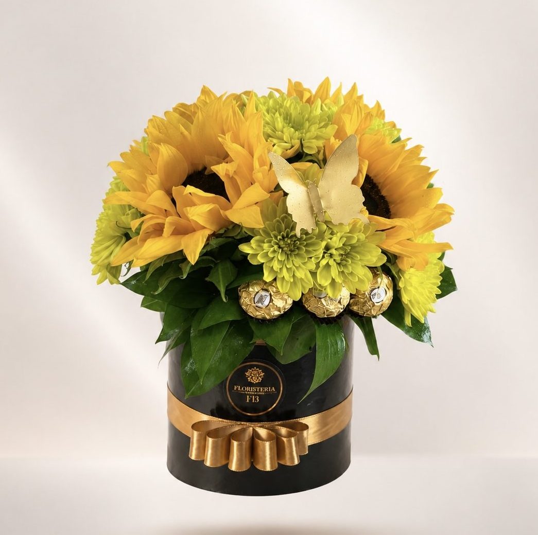 Cumpleaños- BOX DE GIRASOLES AMARILLOS