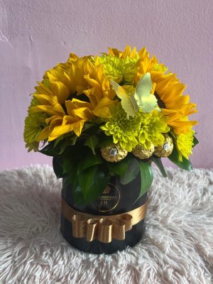 Mejorate pronto-Arreglo Box girasol chico