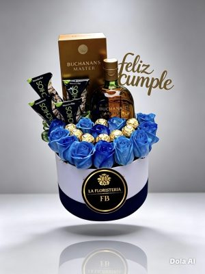 Dia del padre-box de rosas y chocolates