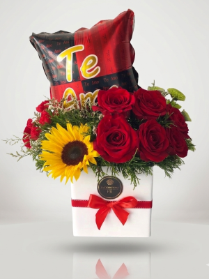 Amor-aniversario-Box Floral A6