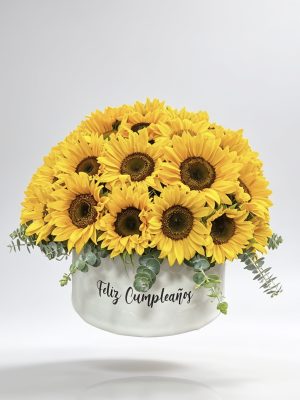 Cumpleaños-Arreglo cumple de Girasoles