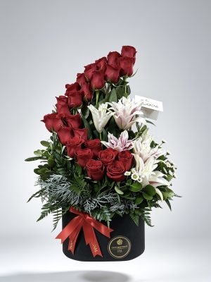 Amor-aniversario - Box floral Curvo 09
