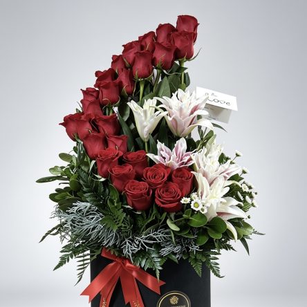 Amor-aniversario – Box floral Curvo 09